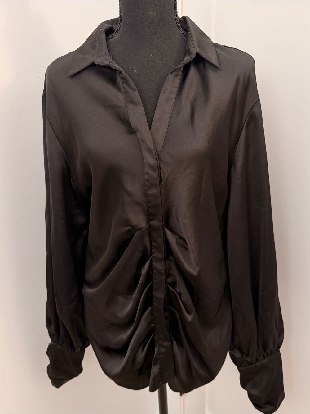 ASOS oversized ruffle blouse